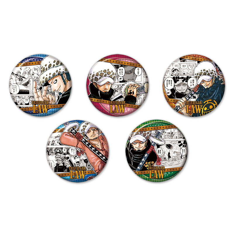 『ＯＮＥ　ＰＩＥＣＥ』コレクション缶バッジ“ＨＥＲＯＥＳ”　【トラファルガー・ロー】（全１０種）ＡＨ４－ＯＰＢＤ