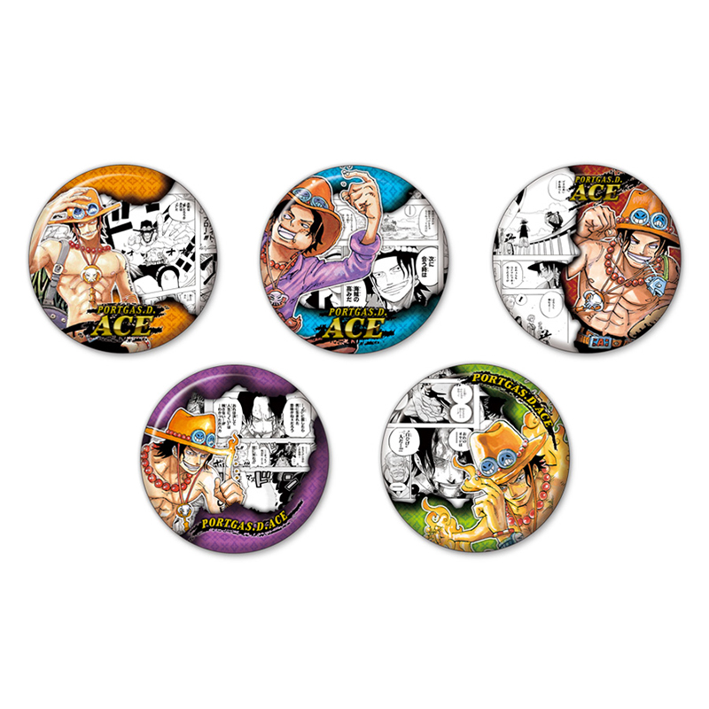 『ＯＮＥ　ＰＩＥＣＥ』コレクション缶バッジ“ＨＥＲＯＥＳ”　【ポートガス・Ｄ・エース】（全１０種）　ＡＩ１－ＯＰＢＤ