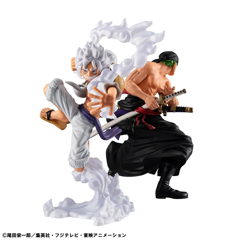 『ＯＮＥ　ＰＩＥＣＥ』ＷＡＬＬＳＴＡＲ　モンキー・Ｄ・ルフィ　ギア５＆ロロノア・ゾロ　セット【特典ステッカー付き】
