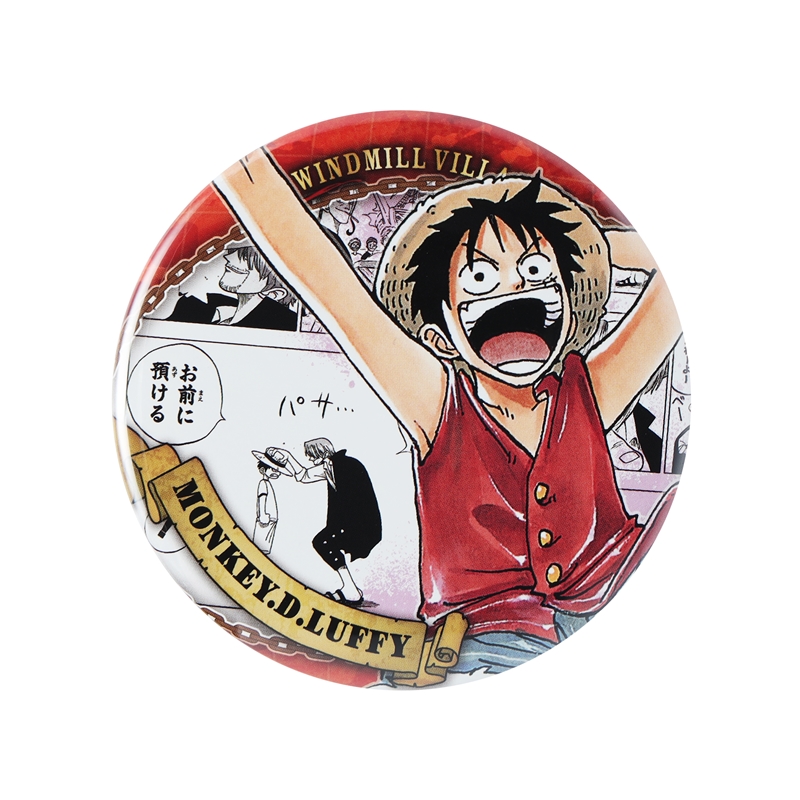 『ＯＮＥ　ＰＩＥＣＥ』コレクション缶バッジ“ＨＥＲＯＥＳ”　【モンキー・Ｄ・ルフィ】　第２弾　（全１０種／ランダム１種入り）　ＢＣ２