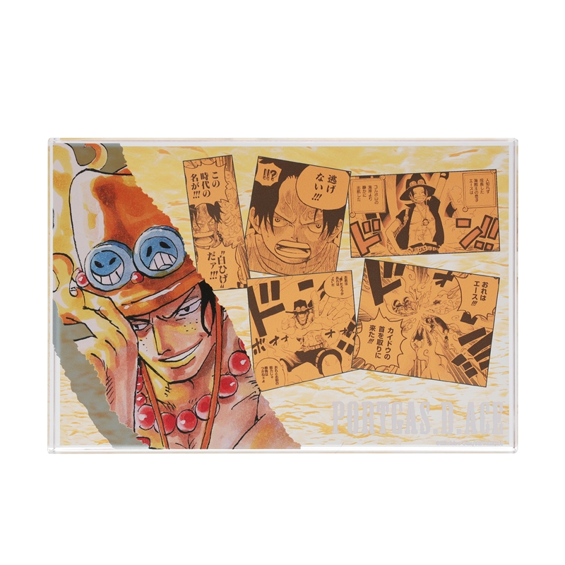 『ＯＮＥ　ＰＩＥＣＥ』アクリルブロック　“ＨＥＲＯＥＳ”　ポートガス・Ｄ・エース　ＢＤ１