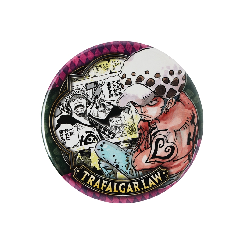 『ＯＮＥ　ＰＩＥＣＥ』コレクション缶バッジ“ＨＥＲＯＥＳ”　【トラファルガー・ロー】　第２弾　（全１０種／ランダム１種入り）　ＢＣ４