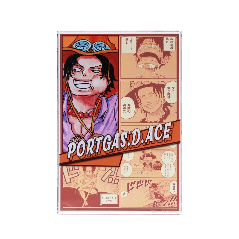 『ＯＮＥ　ＰＩＥＣＥ』アクリルブロック　“ＨＥＲＯＥＳ”　ポートガス・Ｄ・エース　ＢＥ１