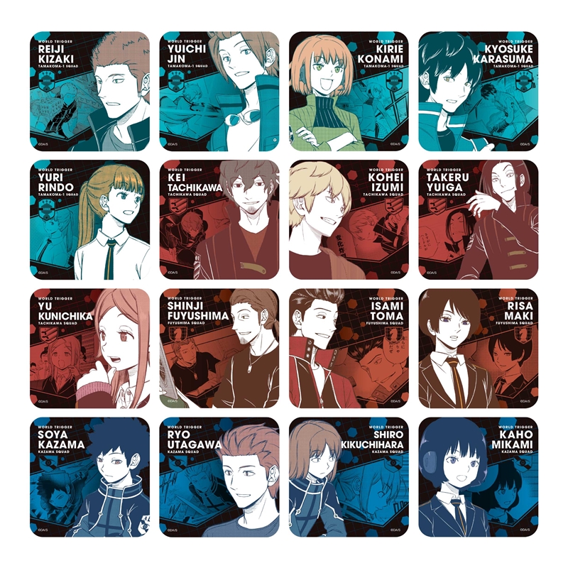 『ワールドトリガー』アートコースター　第２弾　全種セット　（全４５種＆特典３種／計４８種入り）　ＢＤ４－ＪＦ