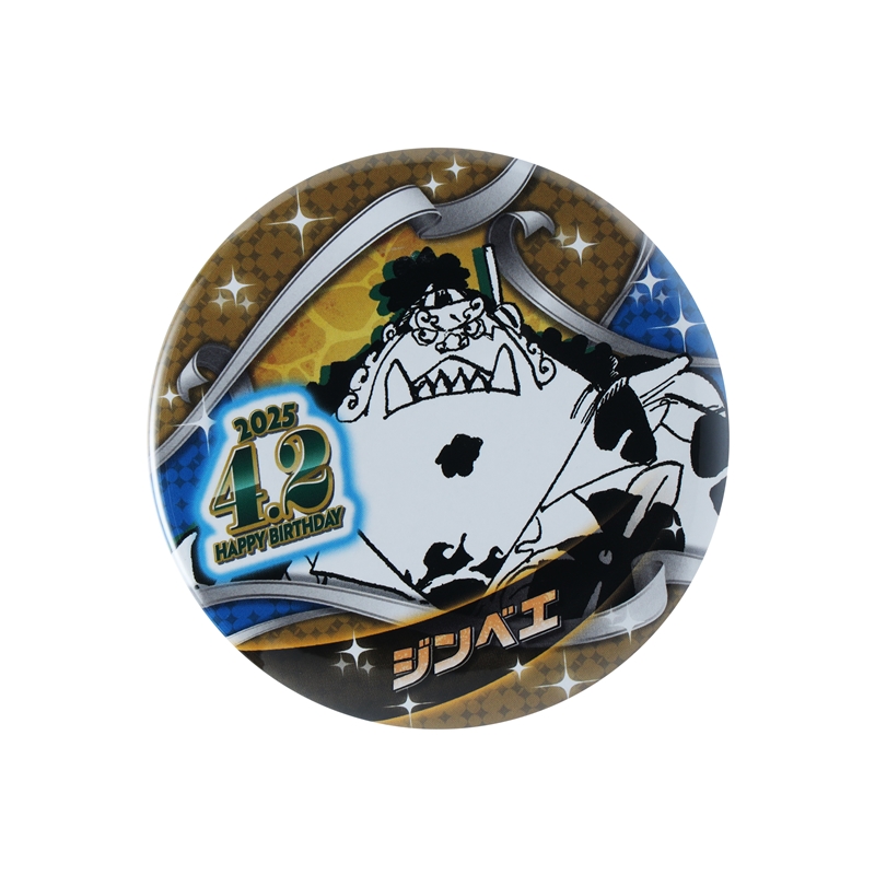 『ＯＮＥ　ＰＩＥＣＥ』バースデイ缶バッジ　ジンベエ　ＢＥ２