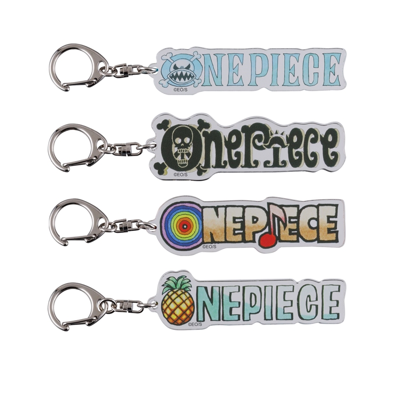 『ＯＮＥ　ＰＩＥＣＥ』ロゴがいっぱいアクリルクリアキーホルダーコレクション　第１弾　（全８種／ランダム１種入り）　ＢＥ３