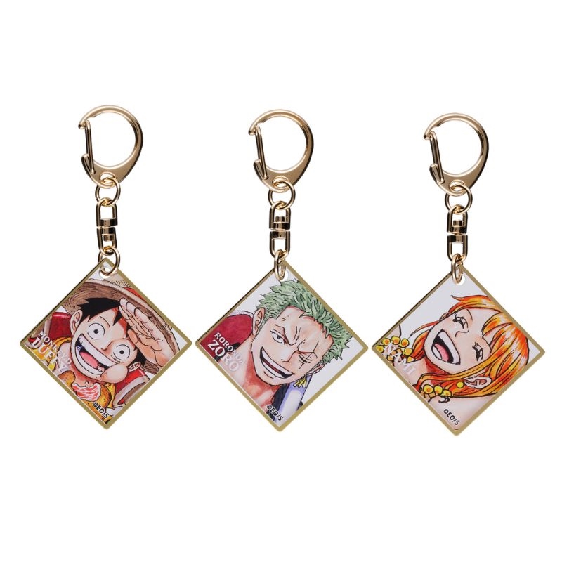 『ＯＮＥ　ＰＩＥＣＥ』色紙風アクリルキーホルダー　全種セット　（全１０種入り）　ＢＥ３－ＯＰＤ