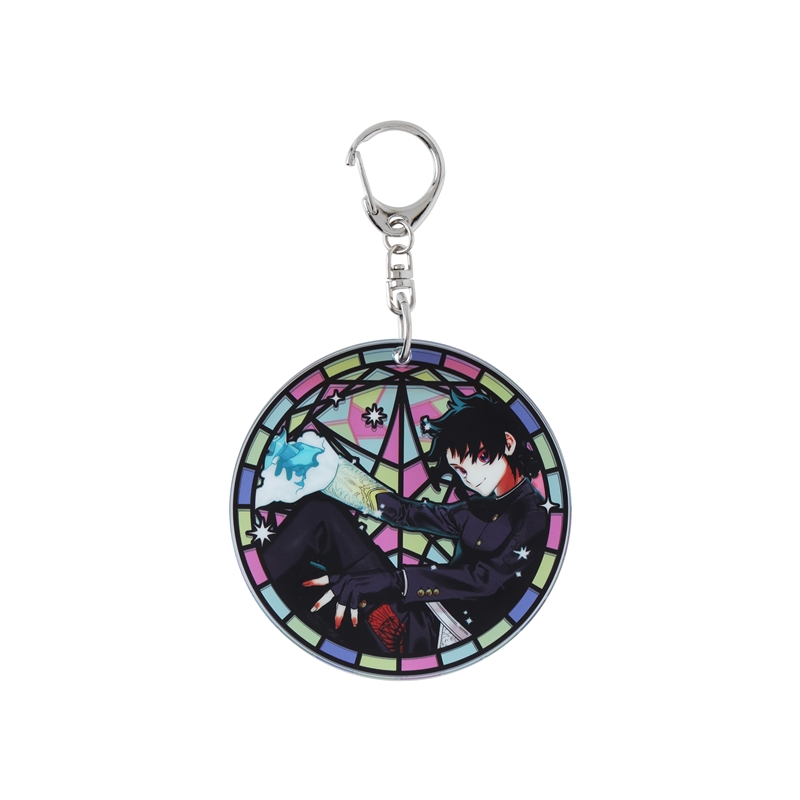 『魔男のイチ』ステンドグラス風キーホルダーコレクション　第１弾　（全５種／ランダム１種入り）　ＢＥ４－ＪＳ