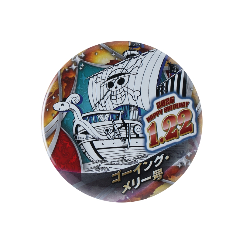 『ＯＮＥ　ＰＩＥＣＥ』バースデイ缶バッジ　ゴーイング・メリー号　ＢＦ１