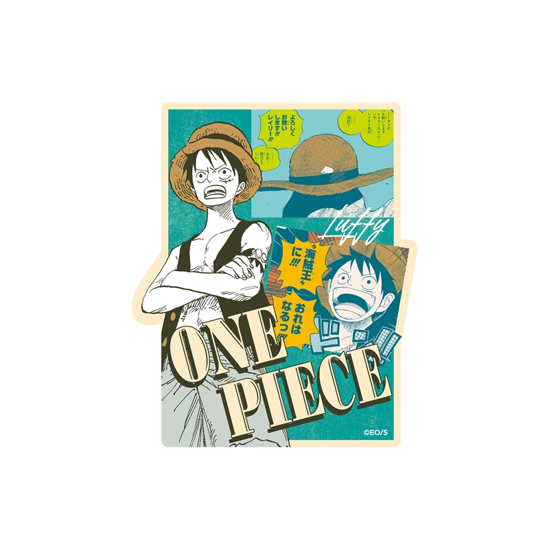 『ＯＮＥ　ＰＩＥＣＥ』ダイカットステッカーセット　（２枚入り）　ルフィ＆レイリー　ＢＦ３