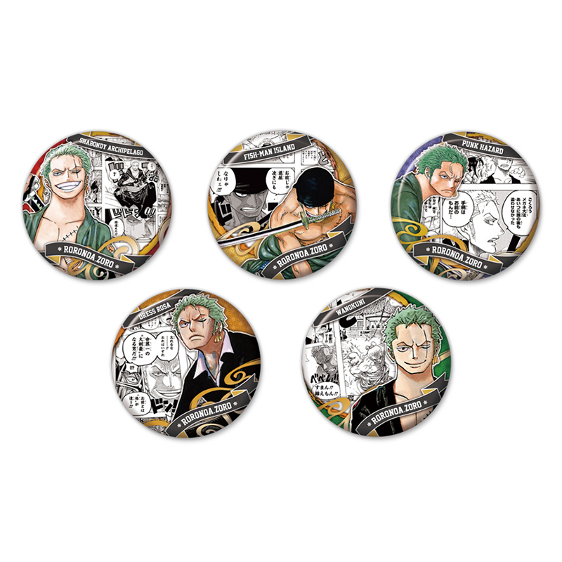 『ＯＮＥ　ＰＩＥＣＥ』コレクション缶バッジ“ＨＥＲＯＥＳ”　【ロロノア・ゾロ】（全１０種）ＡＨ４－ＯＰＢＤ