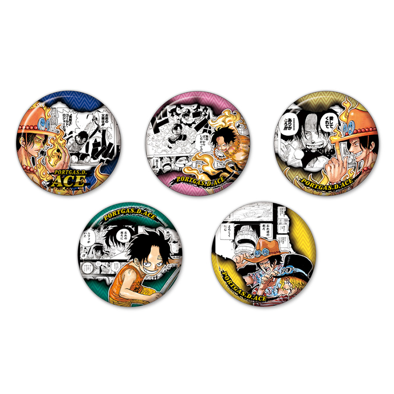 『ＯＮＥ　ＰＩＥＣＥ』コレクション缶バッジ“ＨＥＲＯＥＳ”　【ポートガス・Ｄ・エース】（全１０種）　ＡＩ１－ＯＰＢＤ