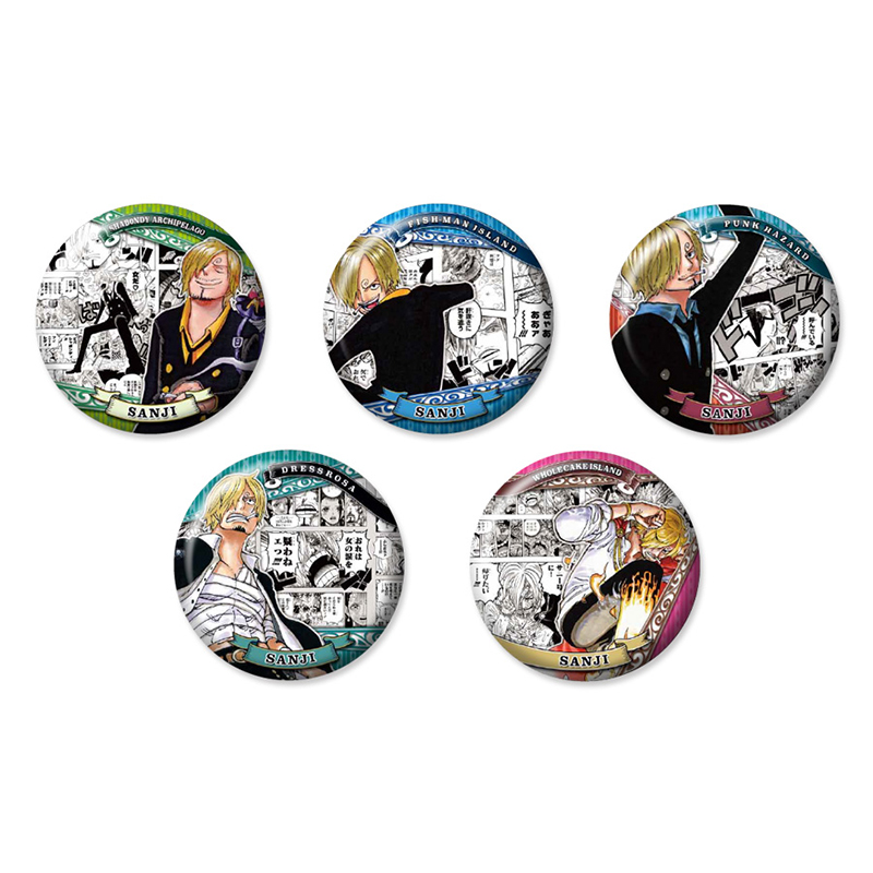 『ＯＮＥ　ＰＩＥＣＥ』コレクション缶バッジ“ＨＥＲＯＥＳ”　【サンジ】（全１０種）　ＡＩ１－ＯＰＢＤ