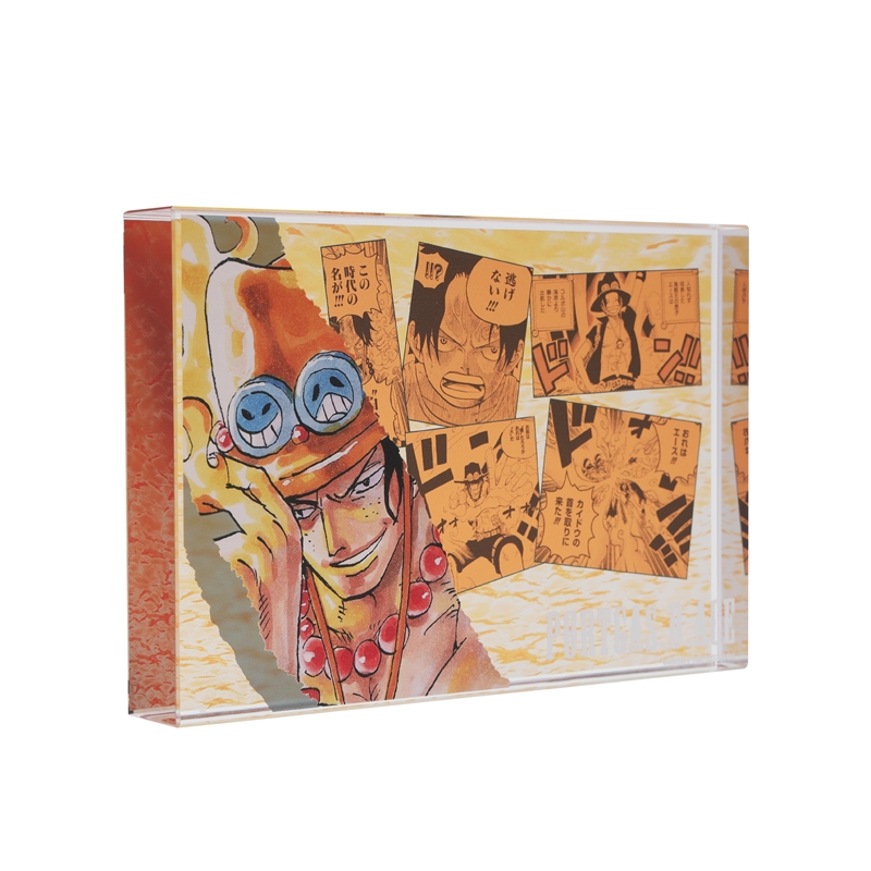 『ＯＮＥ　ＰＩＥＣＥ』アクリルブロック　“ＨＥＲＯＥＳ”　ポートガス・Ｄ・エース　ＢＤ１