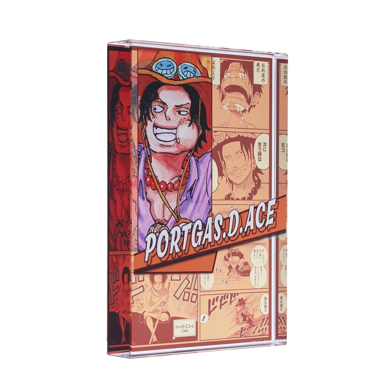『ＯＮＥ　ＰＩＥＣＥ』アクリルブロック　“ＨＥＲＯＥＳ”　ポートガス・Ｄ・エース　ＢＥ１