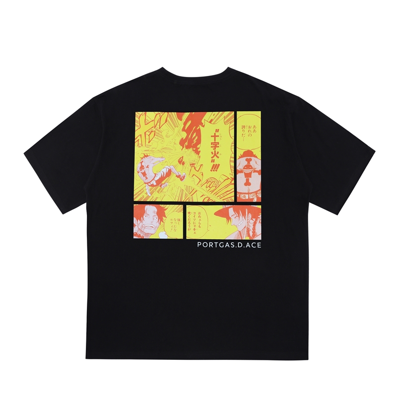 『ＯＮＥ　ＰＩＥＣＥ』ポケット付きビッグシルエットＴシャツ　“ＨＥＲＯＥＳ”　ポートガス・Ｄ・エース　ＢＥ１