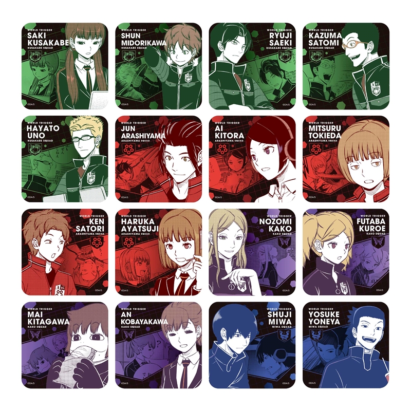 『ワールドトリガー』アートコースター　第２弾　（全４５種／ランダム５種入り）　ＢＤ４－ＪＦ