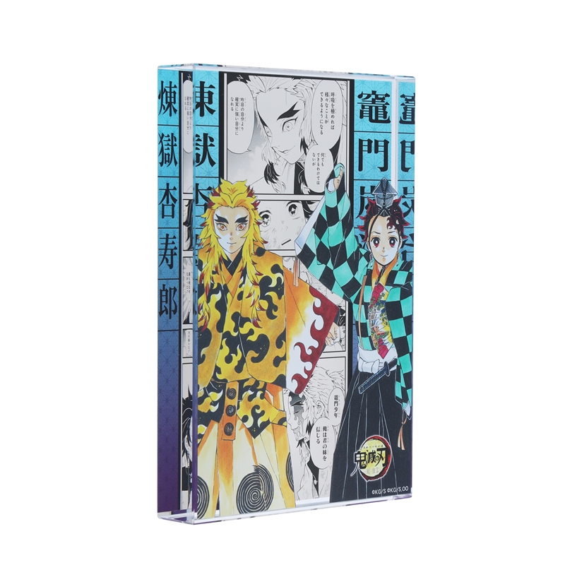 『鬼滅の刃』アクリルブロック　竈門炭治郎＆煉獄杏寿郎　＜能　狂言『鬼滅の刃』＞　ＢＤ４