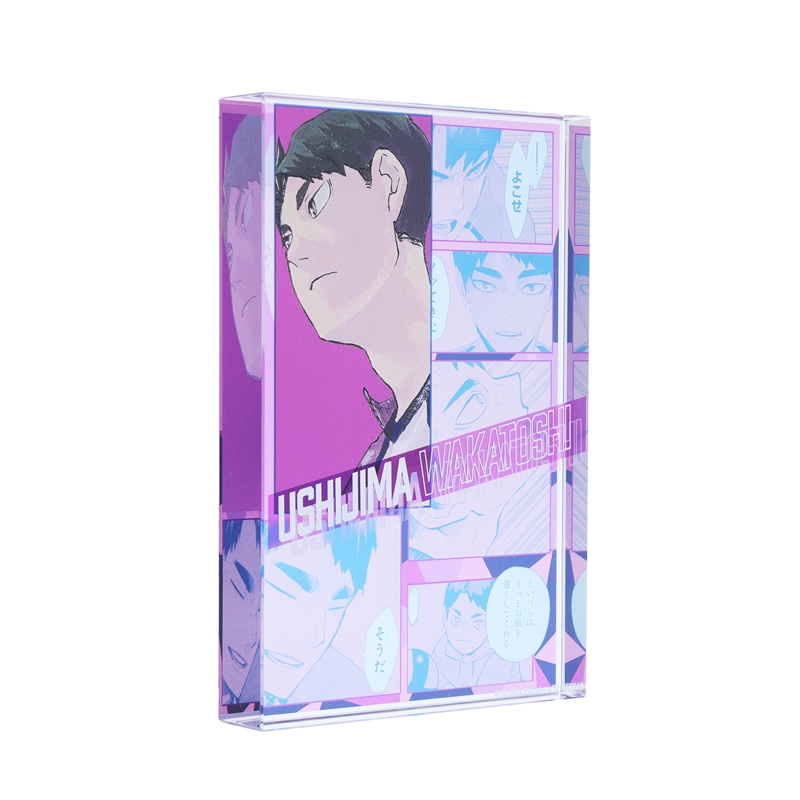 『ハイキュー！！』アクリルブロック　“ＨＥＲＯＥＳ”　牛島若利　ＢＥ３