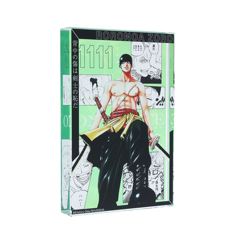 『ＯＮＥ　ＰＩＥＣＥ』アクリルブロック　“ＨＥＲＯＥＳ”　ロロノア・ゾロ　ＢＥ４