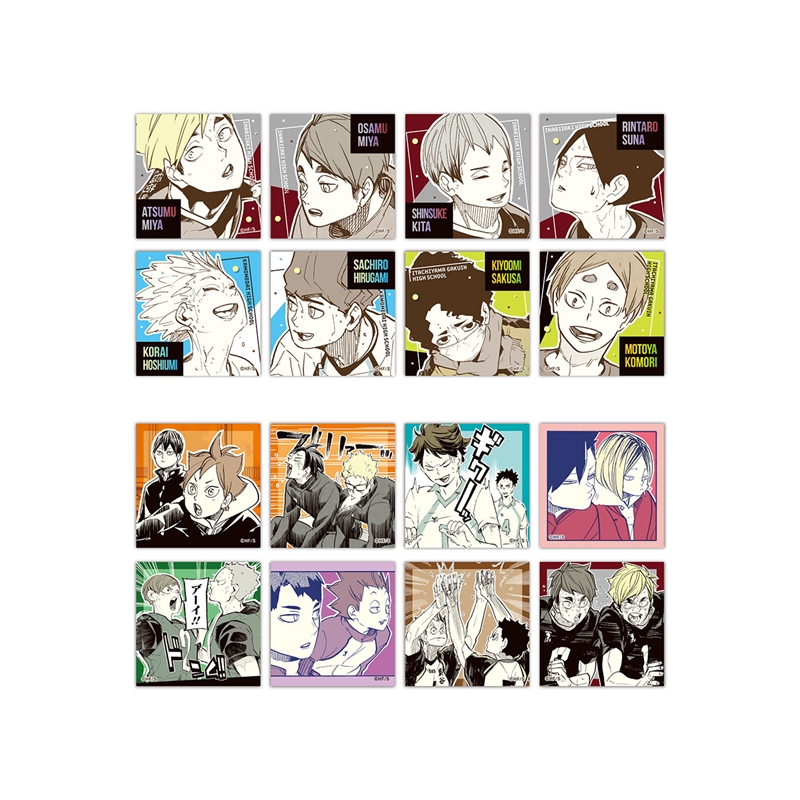 『ハイキュー！！』スクエアステッカーコレクション　第２弾　（全４０種／ランダム４種入り）　ＢＥ４－ＪＳ