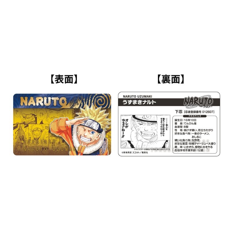 『ＮＡＲＵＴＯ－ナルト－』バースデイコレクションカード２０２６　４枚セット（うずまきナルト／うちはサスケ／春野サクラ／はたけカカシ）　ＢＦ１