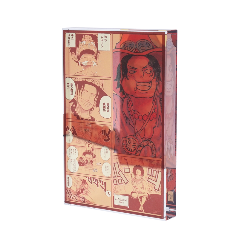 『ＯＮＥ　ＰＩＥＣＥ』アクリルブロック　“ＨＥＲＯＥＳ”　ポートガス・Ｄ・エース　ＢＥ１