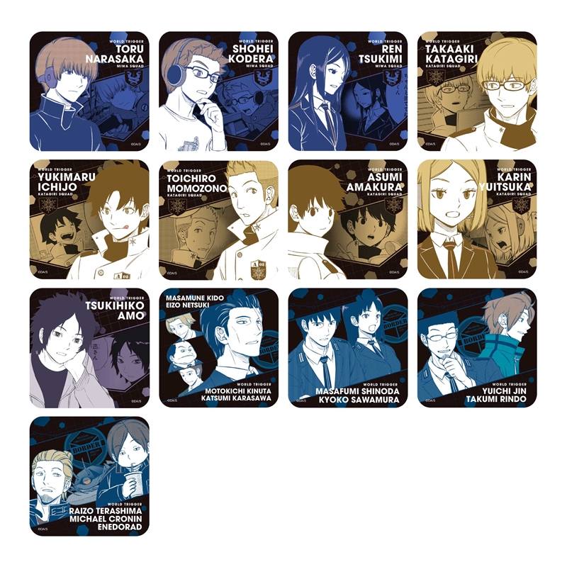 『ワールドトリガー』アートコースター　第２弾　全種セット　（全４５種＆特典３種／計４８種入り）　ＢＤ４－ＪＦ