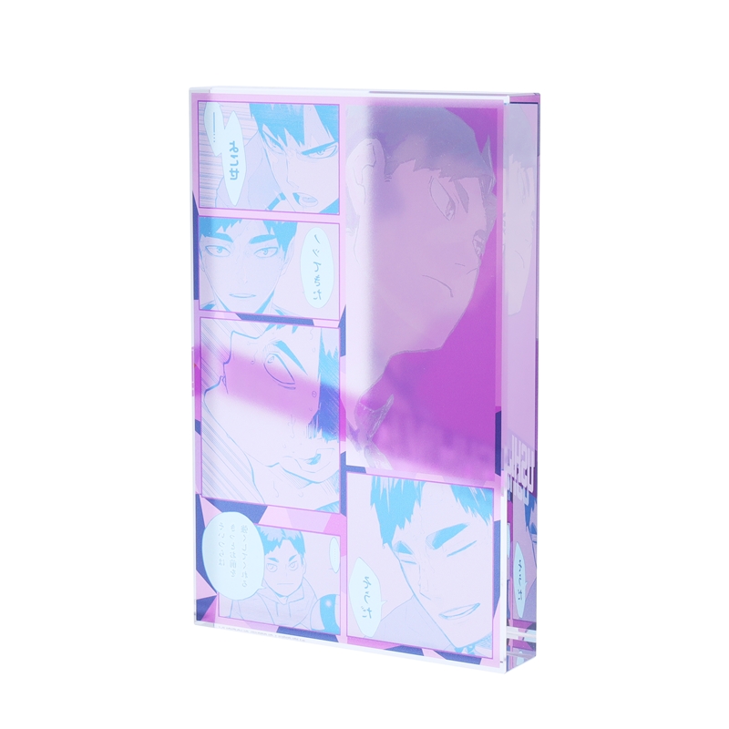 『ハイキュー！！』アクリルブロック　“ＨＥＲＯＥＳ”　牛島若利　ＢＥ３