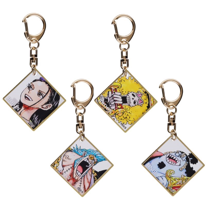 『ＯＮＥ　ＰＩＥＣＥ』色紙風アクリルキーホルダー　全種セット　（全１０種入り）　ＢＥ３－ＯＰＤ