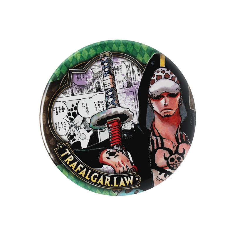 『ＯＮＥ　ＰＩＥＣＥ』コレクション缶バッジ“ＨＥＲＯＥＳ”　【トラファルガー・ロー】　第２弾　（全１０種／ランダム１種入り）　ＢＣ４