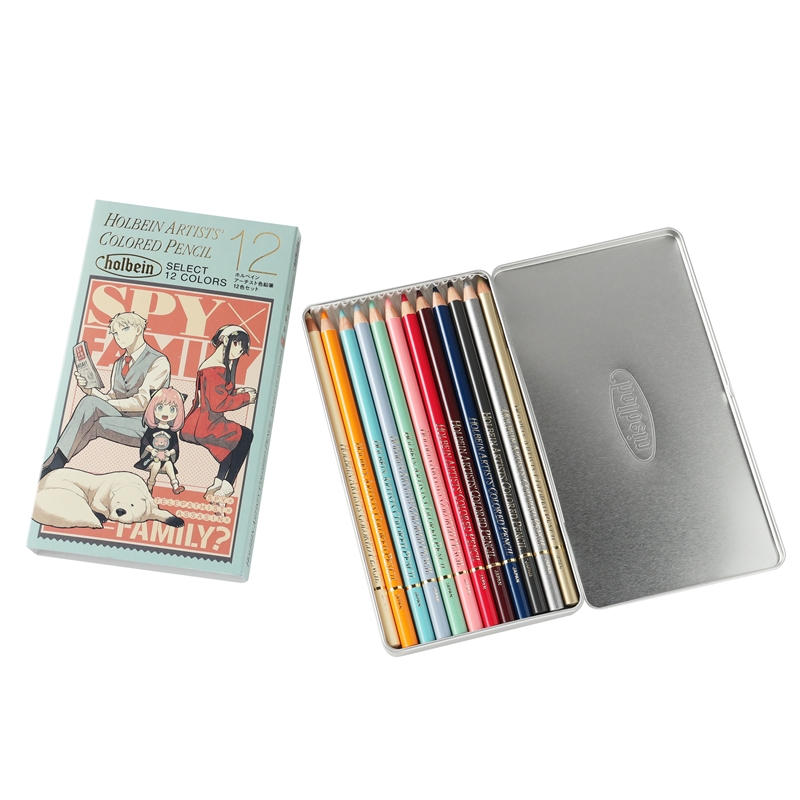 『ＳＰＹ×ＦＡＭＩＬＹ』ホルベインアーチスト色鉛筆　セレクトカラー　１２色セット　ＢＤ２