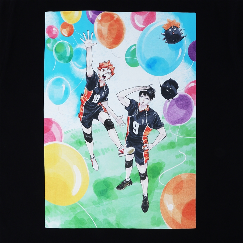 『ハイキュー！！』Ｔシャツ　キービジュアル　ブラック　１１０サイズ　＜ハイキュー！！　ＦＡＮ　ＰＡＲＫ＞　ＢＥ２ 110サイズ