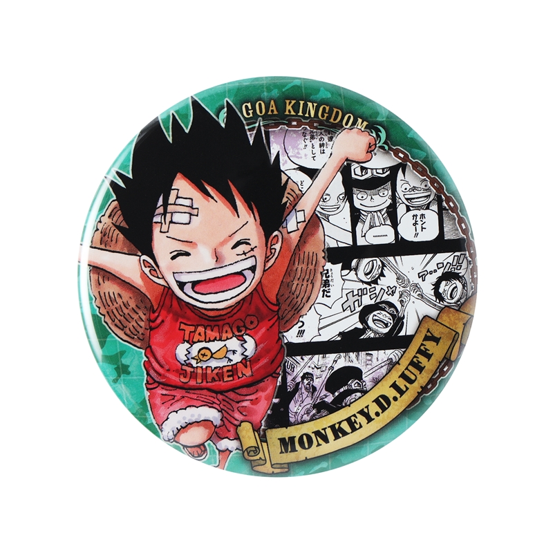 『ＯＮＥ　ＰＩＥＣＥ』コレクション缶バッジ“ＨＥＲＯＥＳ”　【モンキー・Ｄ・ルフィ】　第２弾　（全１０種／ランダム１種入り）　ＢＣ２