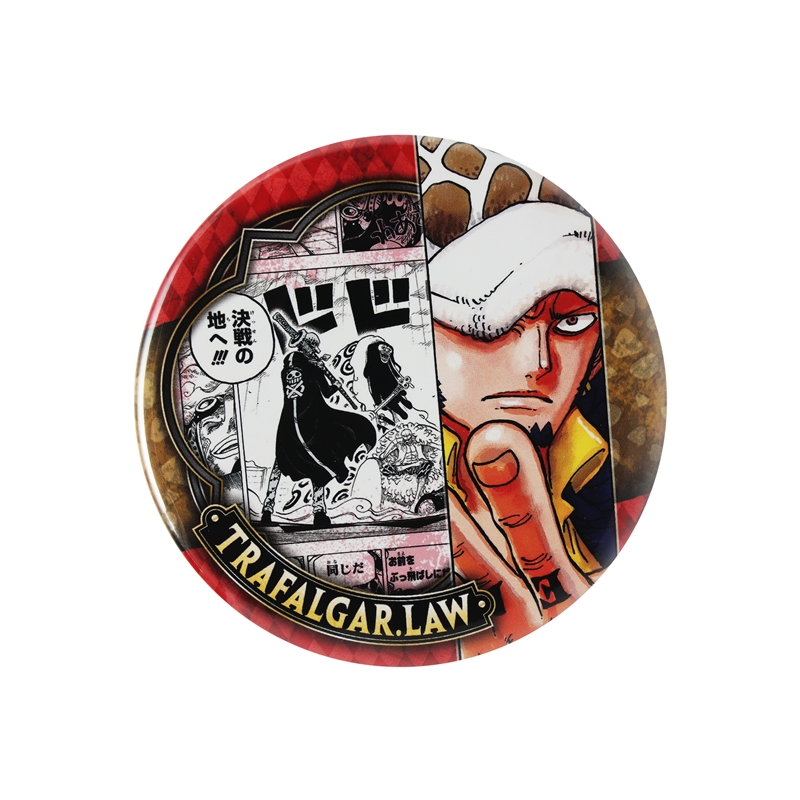 『ＯＮＥ　ＰＩＥＣＥ』コレクション缶バッジ“ＨＥＲＯＥＳ”　【トラファルガー・ロー】　第２弾　（全１０種／ランダム１種入り）　ＢＣ４