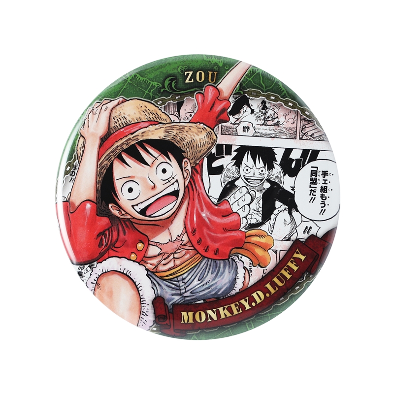 『ＯＮＥ　ＰＩＥＣＥ』コレクション缶バッジ“ＨＥＲＯＥＳ”　【モンキー・Ｄ・ルフィ】　第２弾　（全１０種／ランダム１種入り）　ＢＣ２