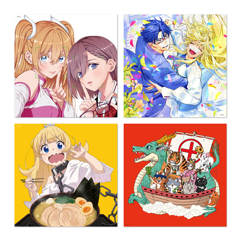 「少年ジャンプ＋」スクエアポスター画集　（２８枚入り）　＜少年ジャンプ＋展＞　ＢＥ２