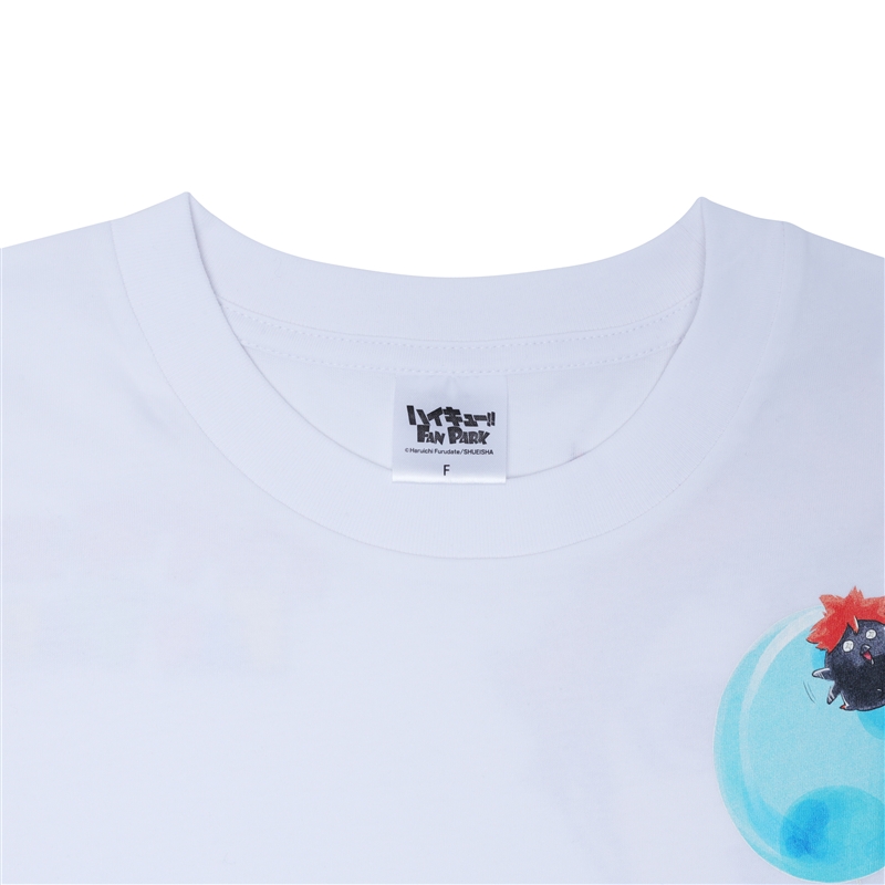 『ハイキュー！！』Ｔシャツ　キービジュアル　ホワイト　フリーサイズ　＜ハイキュー！！　ＦＡＮ　ＰＡＲＫ＞　ＢＥ２