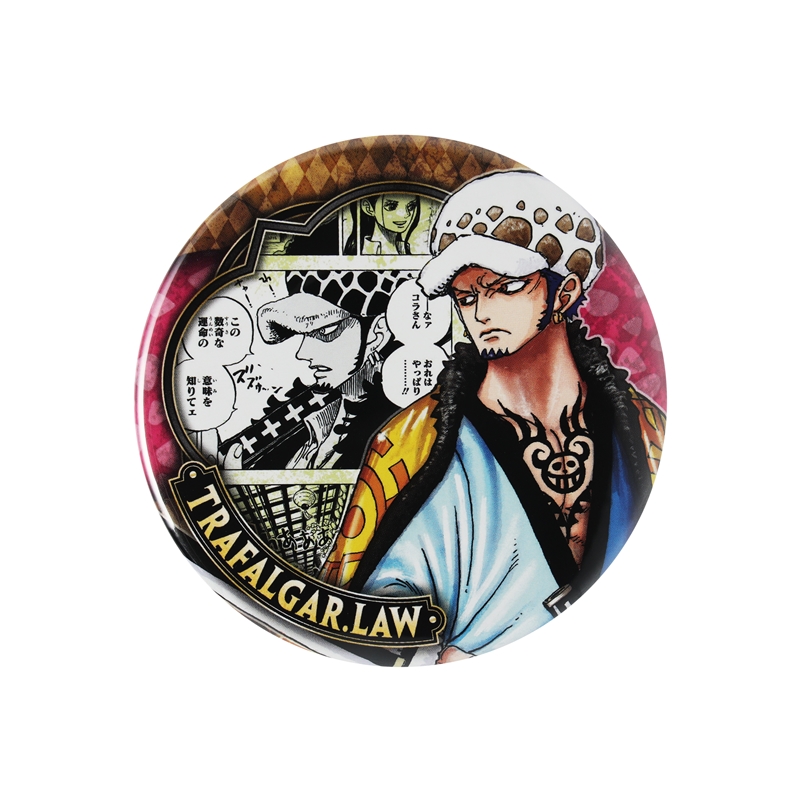 『ＯＮＥ　ＰＩＥＣＥ』コレクション缶バッジ“ＨＥＲＯＥＳ”　【トラファルガー・ロー】　第２弾　（全１０種／ランダム１種入り）　ＢＣ４