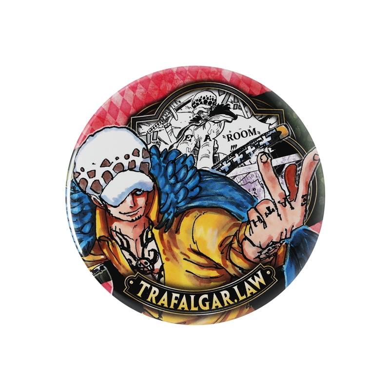 『ＯＮＥ　ＰＩＥＣＥ』コレクション缶バッジ“ＨＥＲＯＥＳ”　【トラファルガー・ロー】　第２弾　（全１０種／ランダム１種入り）　ＢＣ４