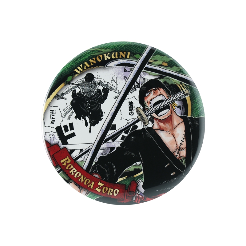 『ＯＮＥ　ＰＩＥＣＥ』コレクション缶バッジ“ＨＥＲＯＥＳ”　【ロロノア・ゾロ】　第２弾　（全１０種／ランダム１種入り）　ＢＣ４