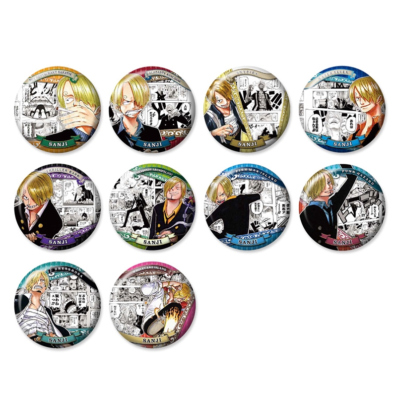 『ＯＮＥ　ＰＩＥＣＥ』コレクション缶バッジ“ＨＥＲＯＥＳ”　【サンジ】（全１０種）　ＡＩ１－ＯＰＢＤ