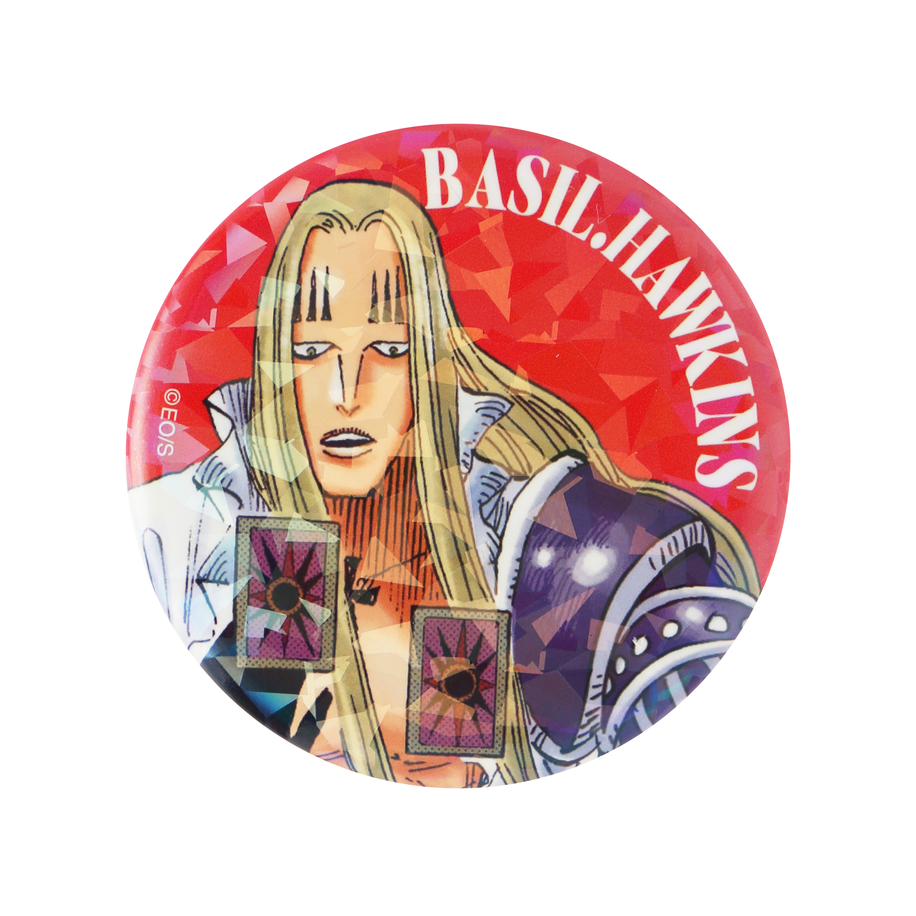 完全受注生産　「週刊少年ジャンプ」オールスター缶バッジ　『ＯＮＥ　ＰＩＥＣＥ』　［８２　バジル・ホーキンス］　ＢＢ３