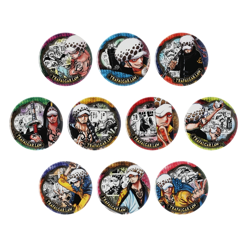 『ＯＮＥ　ＰＩＥＣＥ』コレクション缶バッジ“ＨＥＲＯＥＳ”　【トラファルガー・ロー】　第２弾　（全１０種／ランダム１種入り）　ＢＣ４