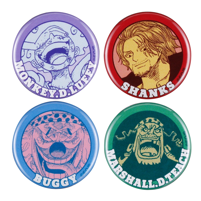 『ＯＮＥ　ＰＩＥＣＥ』缶マグネット４個セット　四皇　ＢＤ３