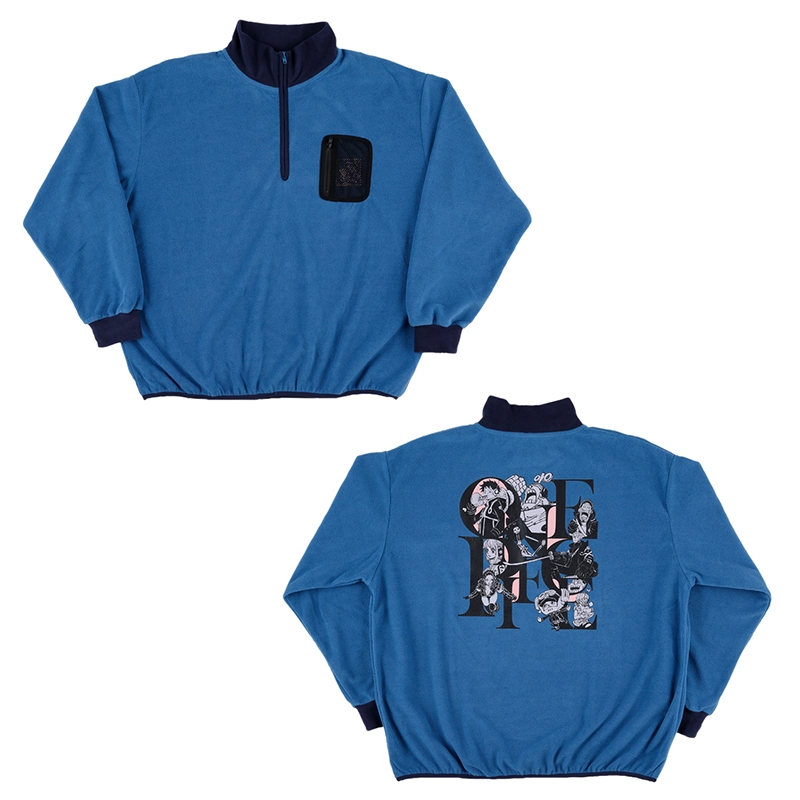 『ＯＮＥ　ＰＩＥＣＥ』フリースハーフジッププルオーバー　フリーサイズ　ＢＤ４－ＪＳ