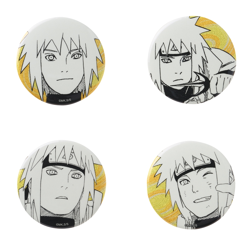『ＮＡＲＵＴＯ－ナルト－』缶バッジ４個セット　ＥＭＯＴＩＯＮＳ　波風ミナト　ＢＤ４