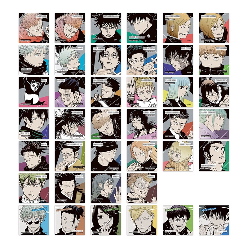 『呪術廻戦』スクエアステッカーコレクション　第１弾　（全４０種／ランダム４種入り）　ＢＤ４－ＪＦ