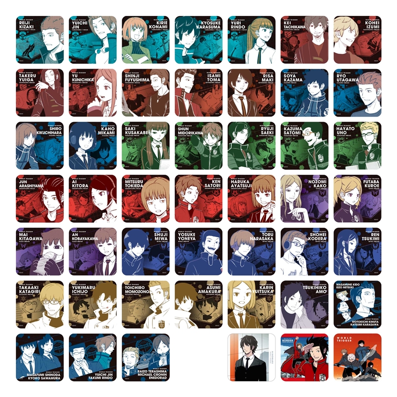 『ワールドトリガー』アートコースター　第２弾　全種セット　（全４５種＆特典３種／計４８種入り）　ＢＤ４－ＪＦ