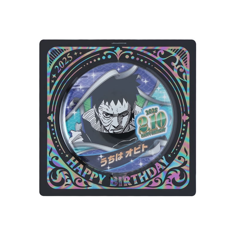『ＮＡＲＵＴＯ－ナルト－』バースデイ缶バッジ　うちはオビト　ＢＥ１